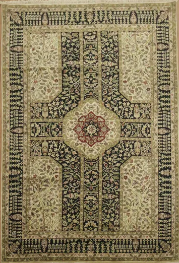Timeless Elegance: Traditional Agra Oriental Area Rug 6x9