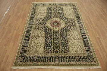 Timeless Elegance: Traditional Agra Oriental Area Rug 6x9