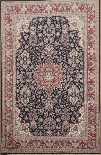 Luxurious Handcrafted Traditional Tabriz Oriental Area Rug 6x9