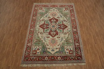 Traditional Vegetable-Dye Oushak Oriental Area Rug 8x12