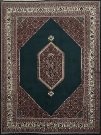 Classic Green Traditional Bidjar Oriental Area Rug 8x12