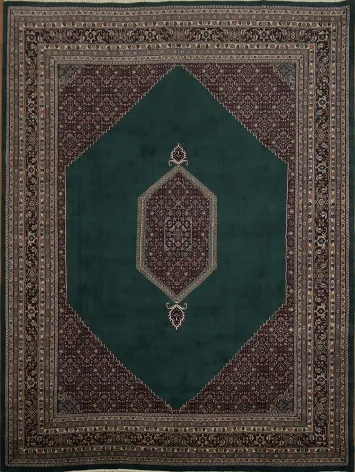Elegant Green Traditional Bidjar Oriental Area Rug 8x12