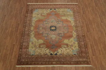 Masterpiece Vegetables Dye  Heriz Persian Area Rug 8x10