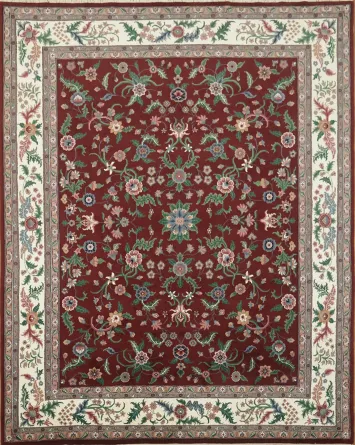 Sophisticated Red Kashan Oriental Area Rug 8x10