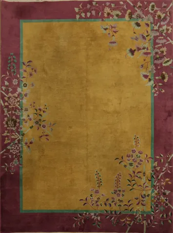 Vegetables Dye Decorative Art Deco Area Rug 9x12