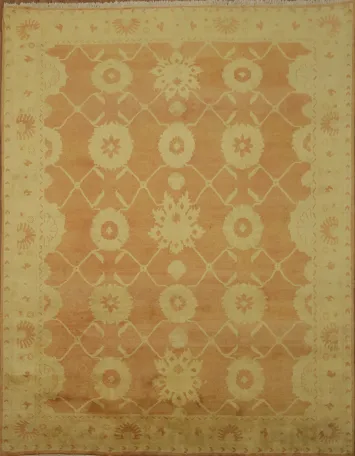 All Over Geometric Oushak Area Rug 8x10