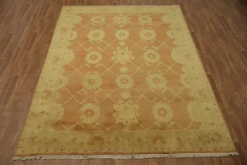 All Over Geometric Oushak Area Rug 8x10