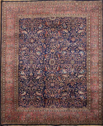 One-Of-a-Kind Vegetable Dye Sarouk Persian Area Rug 8x10