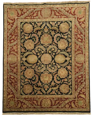 Elegant Floral Design Agra Oriental Area Rug 8x10