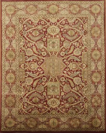 Luxurious Oriental Wool Agra Area Rug 8x10