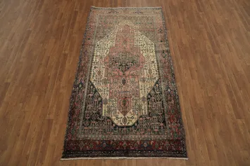Collectible Vintage Persian Wool Bidjar Persian Wool Rug 4x8