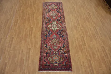Rich Cultural Heritage Heriz Persian Runner Rug 3x12