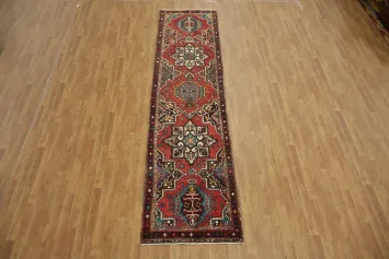 Unique Geometric Tabriz Persian Runner Rug 3x12