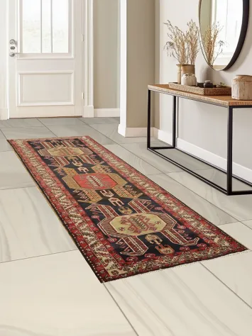 Traditional Tribal Wool Meshkin Runner Rugs 4x11