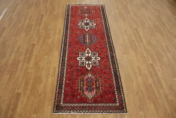 Collectible Persian Wool Heriz Runner Rug 3x9