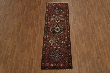 Vintage Persian Heriz Persian Runner Rug 3x10