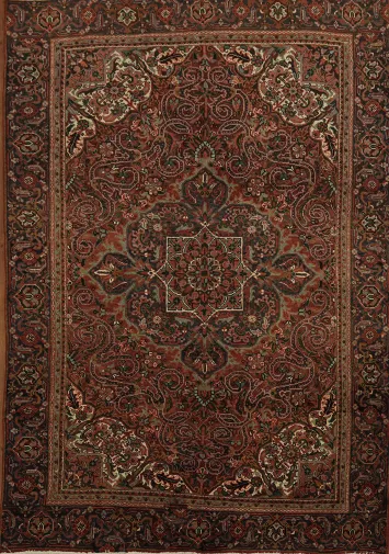 Elegant Persian Heriz Persian Area Rug 6x9