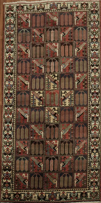 Authentic Persian-Style Rug Bakhtiari Persian Area Rug 5x10