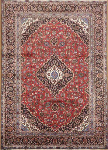 Classic Persian Rug: Floral Tabriz 9x13