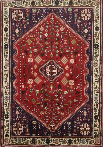 New Tribal Persian Wool Abadeh Rug 5x4