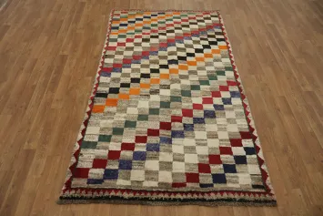 Vegetable Dye Gabbeh Persian Wool Rug 4x7