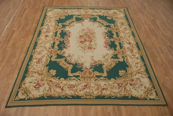Intricate Floral Pattern Aubusson Tapestries Area Rug for Classic Home Interiors 8x10