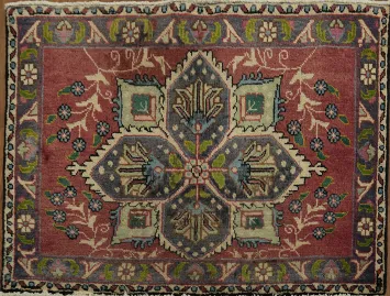 Unique Vintage Persian Wool Tabriz Rug 3x4