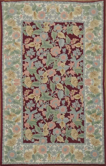 Hand Made Tapestries  Floral Oriental Rug 5x8