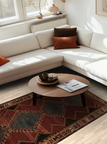 Vintage Tribal Lori Persian Rug 4x8