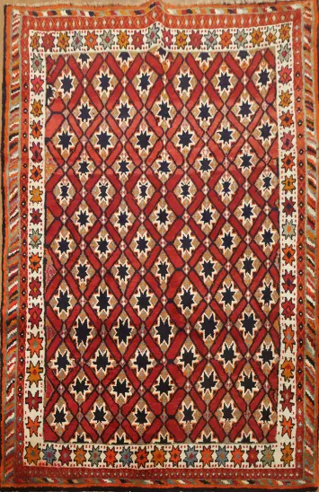 Geometric Tribal Shiraz Persian Rug 4x6