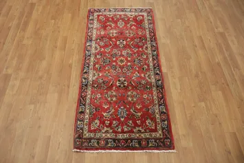 Elegant Red Vintage Tribal Sarouk Persian Rug 2x5