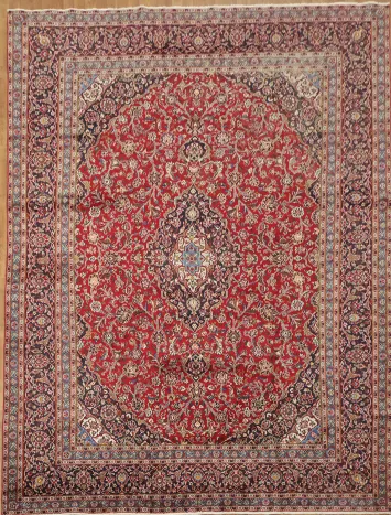 Exquisite Hand-Knotted Mashad Persian Area Rug 10x13