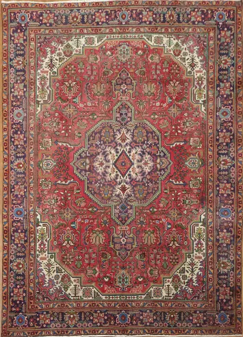 Exquisite Vintage Tabriz Persian Area Rug 8x11
