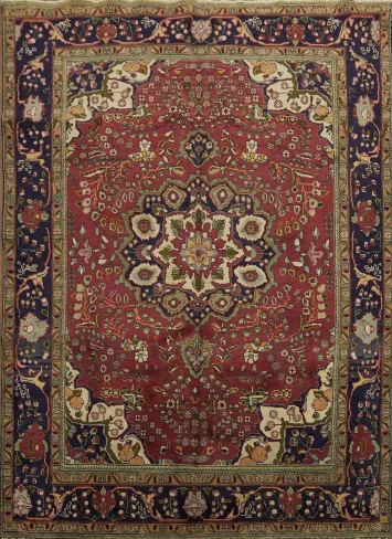 Traditional Tabriz Persian Area Rug 7x9