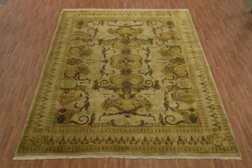 Classic Beige Oriental Art & Craft Large Rug 12x15