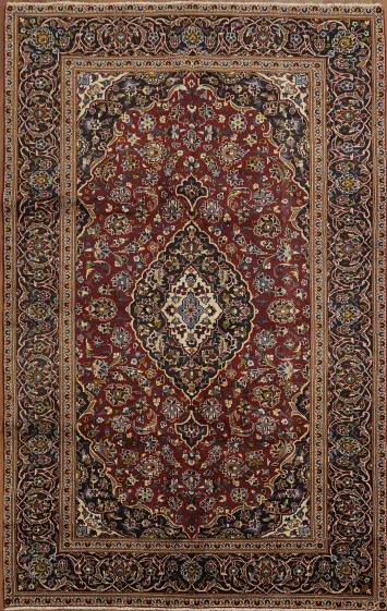 Kashan Persian Area Rug 6x10