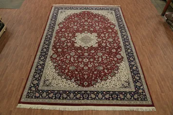 Traditional Vegetable-Dye Persian Tabriz Large Rug 12x18