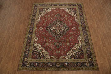 Luxurious Hand-Knotted Tabriz Persian Area Rug 10x13