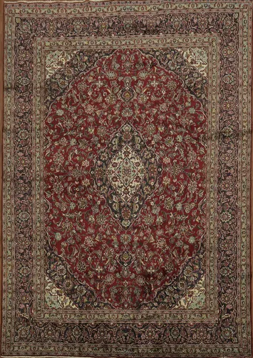 Timeless Elegance: Mashad Persian Area Rug 9x13