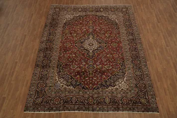 Authentic Red Mashad Persian Area Rug 10x12