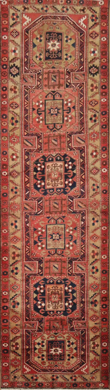 Intricately Designed Hamedan Persian Runner Rug 4x12