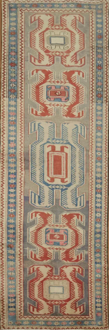 Luxurious Meshkin Persian Runner Rug 3x10