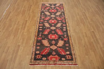 Traditional Decorative Geometric Meshkin Runner Rug 3x9