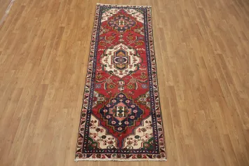 Geometric Tabriz Rug Runner Traditional 3x8