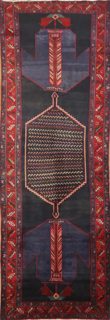Decorative Geometric Bidjar Runner Rug  5x13