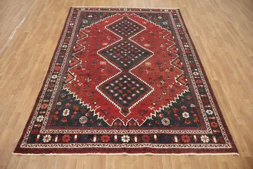 Geometric Tribal Shiraz Persian Area Rug 7x10