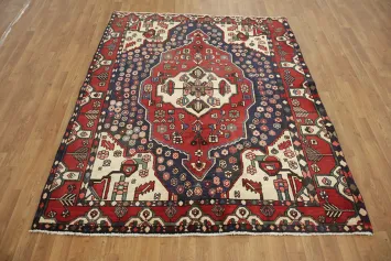 Authentic Vintage Hamedan Persian Rug 5x7