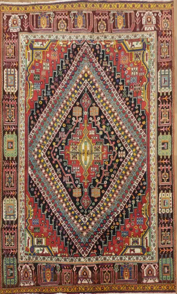 Vivid Colors Shiraz Persian Area Rug 5x8