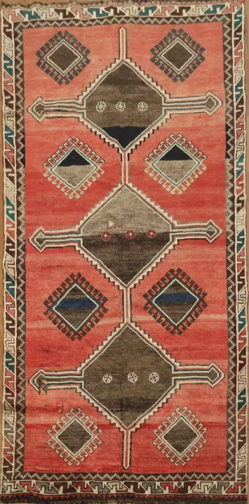 Geometric Tribal Lori Persian Area Rug 5x10