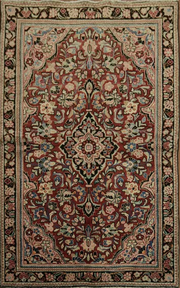 Elegant Traditional Mahal Persian Rug 4x7
